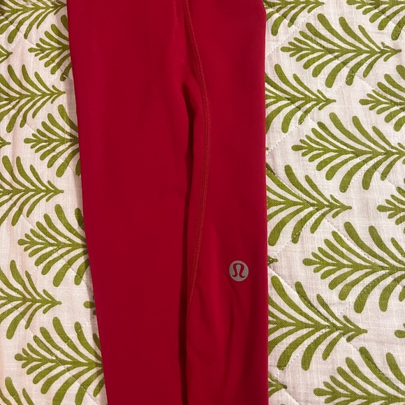 lululemon athletica Kids Bright Red Leggings - Picture 1 of 4
